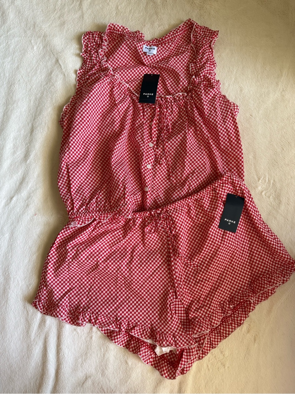 Parke x Target Red Gingham Set - Picture 2 of 4